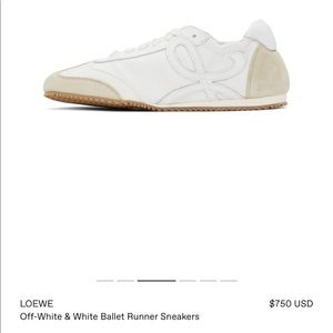 Loewe Off-White Ballet Runner Sneakers